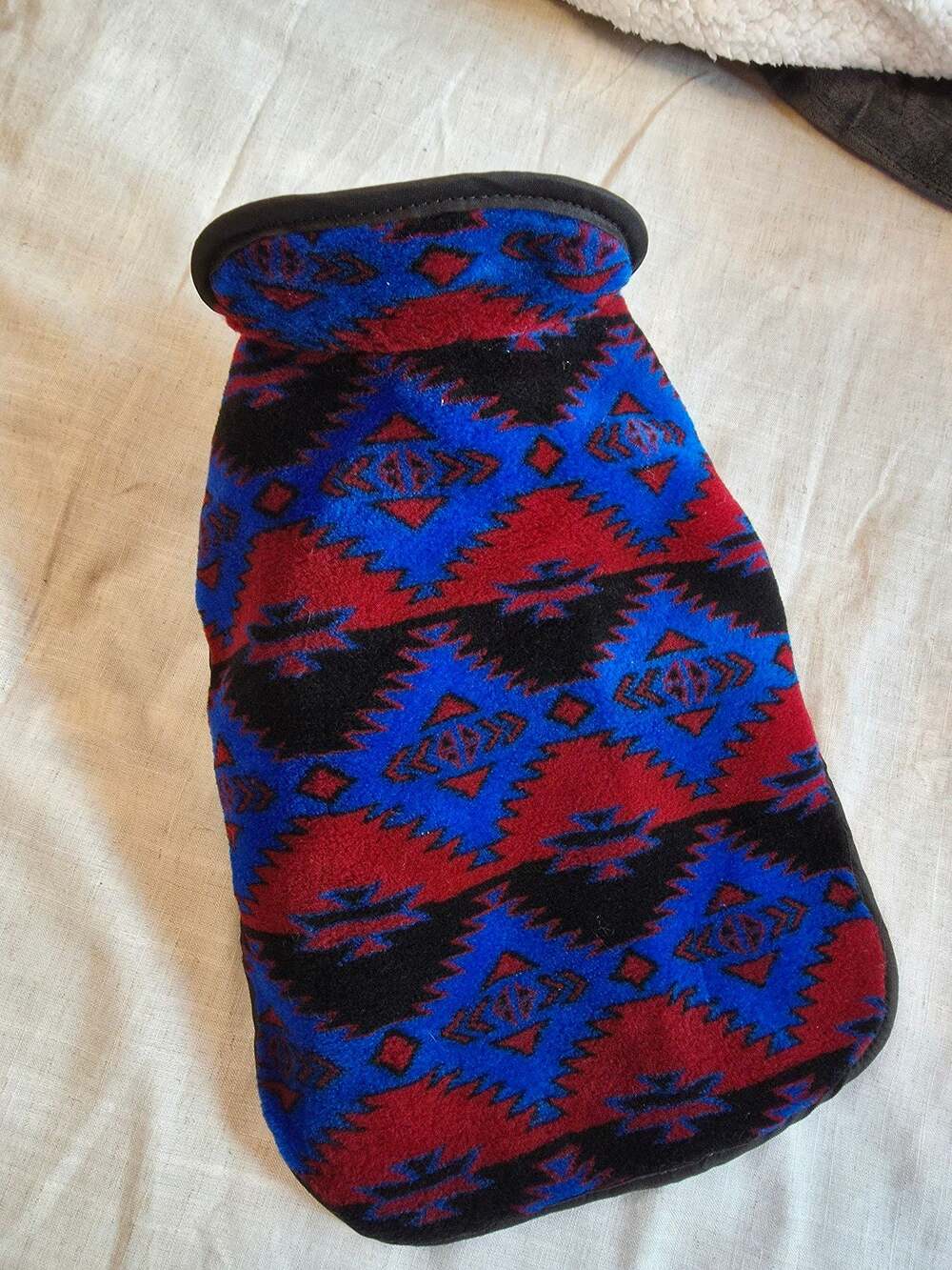 New without tags Southwestern Aztec Fleece Sherpa Lined dog jacket